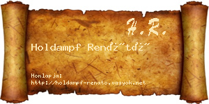 Holdampf Renátó névjegykártya